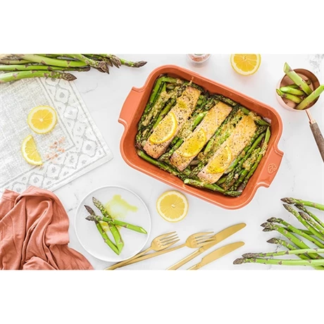 Peugeot Plat Rectangulaire Céramique Terracotta 32 Cm 6 Peugeot Plat Rectangulaire Céramique Terracotta 32 Cm – Image 4