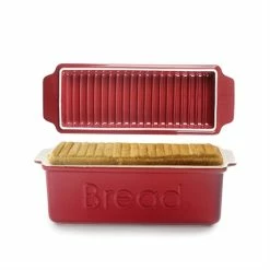 Ibili Moule à Pain Avec Couvercle Rouge