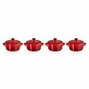 Le Creuset Set 4 Mini-cocottes Céramique 10 Cm Cerise -de Buyer Soldes Magasin 303000 0 1 Set 4 mini cocottes ceramique 10 cm Cerise Le Creuset