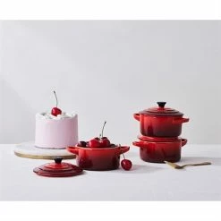 Le Creuset Set 4 Mini-cocottes Céramique 10 Cm Cerise 8 Le Creuset Set 4 Mini-cocottes Céramique 10 Cm Cerise -de Buyer Soldes Magasin 303000 2 1 Set 4 mini cocottes ceramique 10 cm Cerise Le Creuset