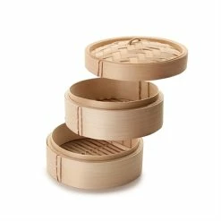 Ibili Cuiseur Vapeur Bambou 2 Niveaux 5 Ibili Cuiseur Vapeur Bambou 2 Niveaux -de Buyer Soldes Magasin 308000 1 1 Cuiseur vapeur bambou 2 niveaux Ibili