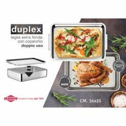 Plat à Four Inox Extra Profond Avec Couvercle Duplex -de Buyer Soldes Magasin 371003 3 1 Plat a four Inox extra profond avec couvercle Duplex Inoxriv