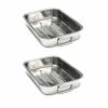 Lot De 2 Plats à Four Rectangulaire Inox 30 Cm -de Buyer Soldes Magasin 379000 0 2 Lot de 2 plats a four rectangulaire inox 30 cm Baumalu
