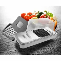 ALLIGATOR Coupe-légumes En Inox Avec 3 Grilles -de Buyer Soldes Magasin 401009 1 2 Coupe legumes en inox avec 3 grilles Alligator