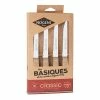 Coffret 4 Couteaux à Steak Kraft Classic Bois De Hêtre Naturel