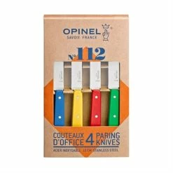 Opinel Coffret De 4 Couteaux D’office N°112, 4 Couleurs Classiques -de Buyer Soldes Magasin 411054 1 1 Coffret de 4 couteaux d office N 112 4 couleurs Classiques Opinel