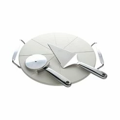 Cuisinart Set à Pizza Avec Pierre De Cuisson, Roulette Et Pelle