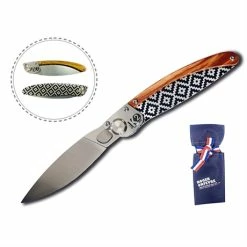 Couteau De Poche K2 Gravure Mosaïque -de Buyer Soldes Magasin 471047 2 1 Couteau de poche k2 gravure Mosaique Roger Orfevre