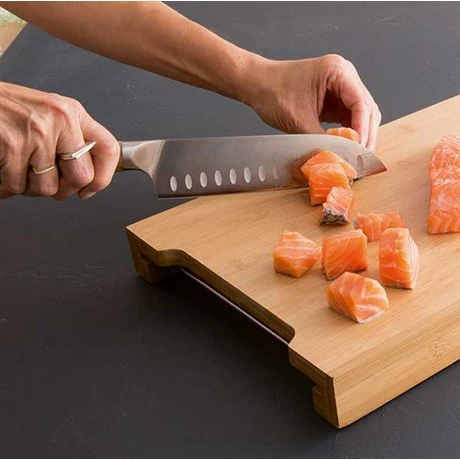 Set De 4 Couteaux Bois D'acacia Et Lame Inox 5 Set De 4 Couteaux Bois D'acacia Et Lame Inox – Image 3