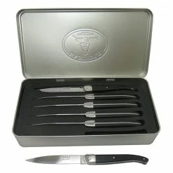 Coffret 6 Couteaux à Steak Laguiole STAND UP Noir