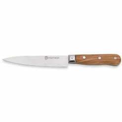 Couteau Chef Bois D'olivier Lame Inox 15 Cm