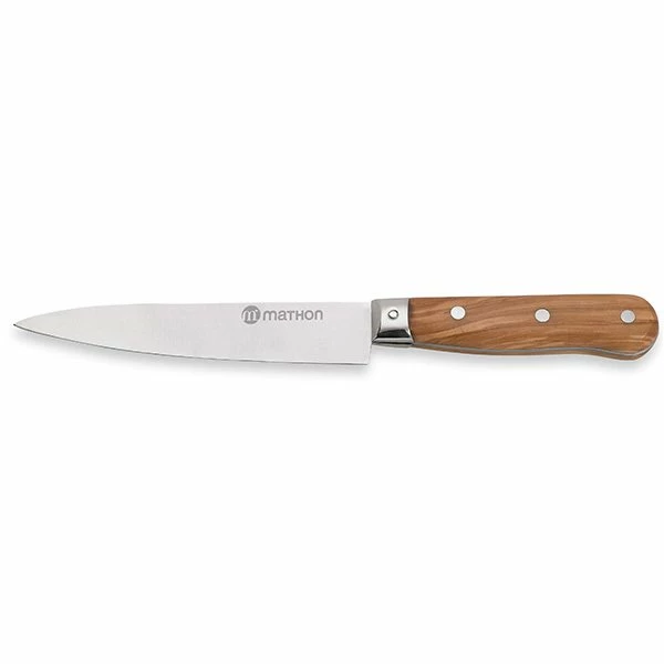 Couteau Chef Bois D'olivier Lame Inox 15 Cm 3 Couteau Chef Bois D'olivier Lame Inox 15 Cm
