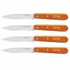 Opinel Set 4 Couteaux Office Lames Lisses Inox 10 Cm Coloris Mandarine