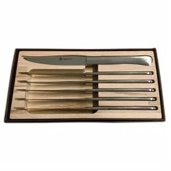 Set 6 Couteaux à Steak En Inox Maître D’hôtel -de Buyer Soldes Magasin 475110 1 6 Set 6 couteaux a steak en inox Maitre d hotel Mathon
