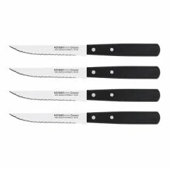 Set De 4 Couteaux à Steak 11 Cm Noir