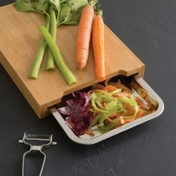 Planche à Découper Bambou 34 Cm Avec Bac Amovible Inox -de Buyer Soldes Magasin 481016 3 4 Planche a decouper bambou 34 cm avec bac amovible inox Mathon
