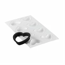 Silikomart Kit 6 Mini Tarte En Silicone Petit Amour -de Buyer Soldes Magasin 500007 1 2 Kit 6 mini tarte en silicone Petit Amour Silikomart