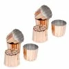Patisse Lot 8 Canelés Bordelais 4,5 Cm Cuivre