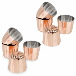 Patisse Lot De 8 Canelés Bordelais 3,5 Cm Cuivre