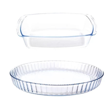 Lot Moules à Cake 24 Cm Et à Tarte 26 Cm En Verre Borosilicate 3 Lot Moules à Cake 24 Cm Et à Tarte 26 Cm En Verre Borosilicate