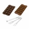 Lot De 2 Moules à Chocolat 3D Et Fourchettes à Chocolat -de Buyer Soldes Magasin 509131 0 2 Lot de 2 moules a chocolat 3D et fourchettes a chocolat