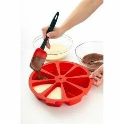 Lekue Moule à Gâteau 8 Parts Cake Portion Silicone
