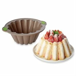 Rigiflex Moule à Charlotte En Silicone Structure Acier 26,5 Cm