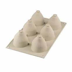 Silikomart Moule Silicone 3D 6 Mini Gâteaux Fraise -de Buyer Soldes Magasin 511122 2 2 Moule silicone 3D 6 mini gateaux fraise Silikomart