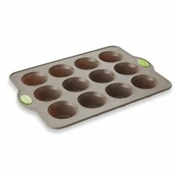 RigiFlex Plaque 12 Muffins En Silicone Structure Acier -de Buyer Soldes Magasin 512174 1 1 RigiFlex Plaque 12 muffins en silicone structure acier Mathon