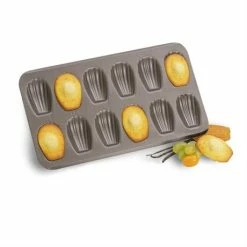 Lot 2 Plaques à Madeleines Et Mini-madeleines -de Buyer Soldes Magasin 519016 1 1 Lot 2 plaques a madeleines et mini madeleines Mathon
