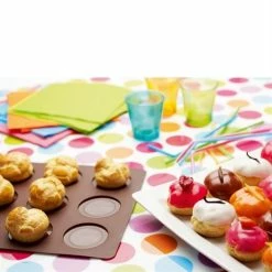 Lot 2 Flexi'plaques Silicone 8 éclairs Et 12 Choux -de Buyer Soldes Magasin 519056 2 2 Lot 2 Flexi plaques silicone 8 eclairs et 12 choux Mathon