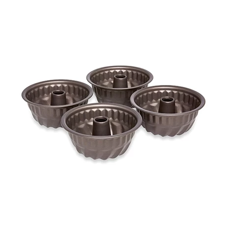 Set De 4 Moules à Mini Kouglof Acier Revêtement Antiadhérent 10 Cm 5 Set De 4 Moules à Mini Kouglof Acier Revêtement Antiadhérent 10 Cm – Image 3