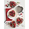 Set De 4 Moules à Tartelette Coeur Revêtement Antiadhérent 11 Cm