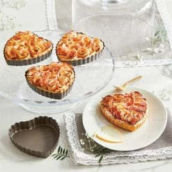 Set De 4 Moules à Tartelette Coeur Revêtement Antiadhérent 11 Cm 9 Set De 4 Moules à Tartelette Coeur Revêtement Antiadhérent 11 Cm -de Buyer Soldes Magasin 544009 2 4 Set de 4 moules a tartelette coeur revetement antiadherent 11 cm Mathon