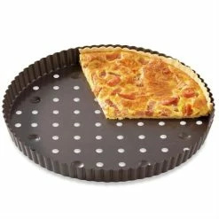 Lot 2 Tourtières Perforées 30 Cm -de Buyer Soldes Magasin 54932 2 4 Lot 2 tourtieres perforees 30 cm Mathon