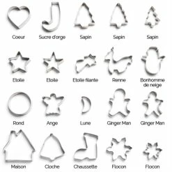 Set De 20 Emporte-pièces De Noël En Inox