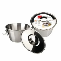 Ibili Moule à Flan Et Pudding En Acier Inoxydable 20 Cm