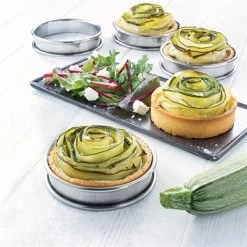 Set De 4 Cercles à Tartelette Inox 8 Cm -de Buyer Soldes Magasin 573000 3 6 Set de 4 cercles a tartelette inox 8 cm Mathon