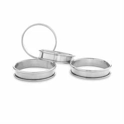 Set De 4 Cercles à Tartelette Inox 8 Cm -de Buyer Soldes Magasin 573000 4 6 Set de 4 cercles a tartelette inox 8 cm Mathon