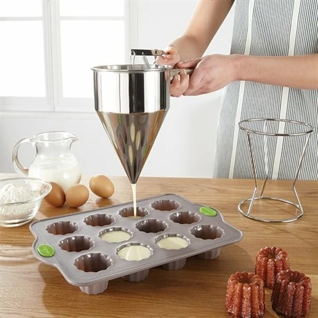 Entonnoir à Piston En Inox Avec Support 3 Entonnoir à Piston En Inox Avec Support