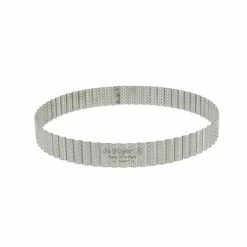 De Buyer Cercle à Tarte Perforé Cannelé Acier Inoxydable 24 Cm