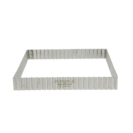 De Buyer Cercle à Tarte Perforé Carré Cannelé 23 Cm 3 De Buyer Cercle à Tarte Perforé Carré Cannelé 23 Cm