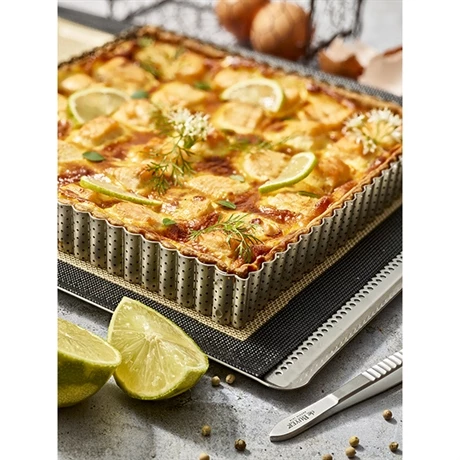 De Buyer Cercle à Tarte Perforé Carré Cannelé 23 Cm 4 De Buyer Cercle à Tarte Perforé Carré Cannelé 23 Cm – Image 2