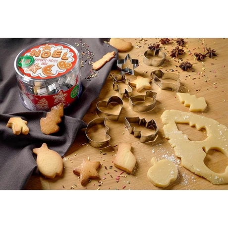 Patisse Boîte 18 Découpoirs Inox Noël 3 Patisse Boîte 18 Découpoirs Inox Noël