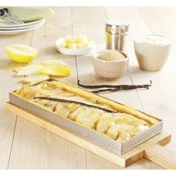 De Buyer Cadre à Tarte Perforé Rectangle 28 X 11 Cm