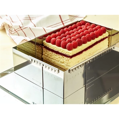 De Buyer Cadre à Entremets Rectangulaire Adaptable Inox 21,5 Cm 4 De Buyer Cadre à Entremets Rectangulaire Adaptable Inox 21,5 Cm – Image 2