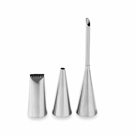 Set De 3 Douilles En Inox Spécial Déco 3 Set De 3 Douilles En Inox Spécial Déco