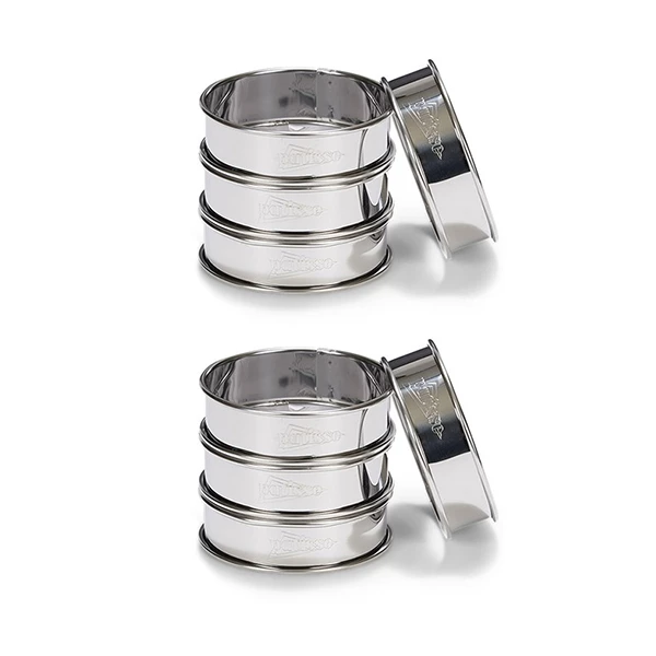 Patisse Lot De 8 Cercles à Tartes En Inox 8cm 3 Patisse Lot De 8 Cercles à Tartes En Inox 8cm