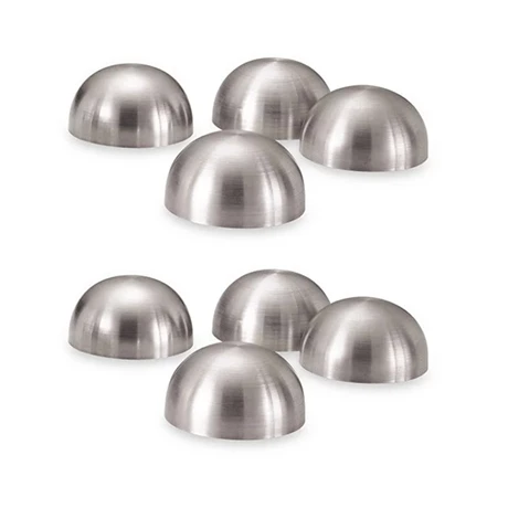 Lot De 8 Moules Demi-sphère En Inox 3 Lot De 8 Moules Demi-sphère En Inox