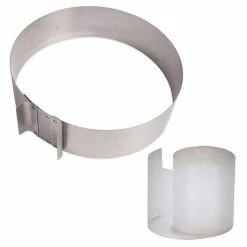 Lot Cercle Extensible En Inox Et Rouleau Bandes Pour Cercles 8 Cm